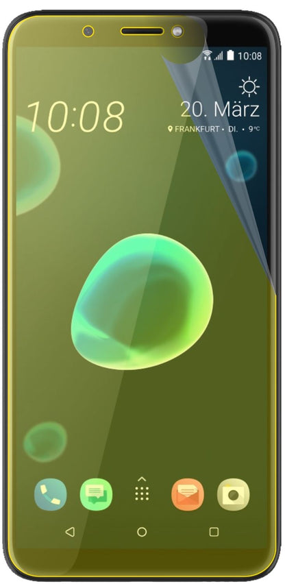 2x 3D Full Cover Schutzfolie für HTC Desire 12