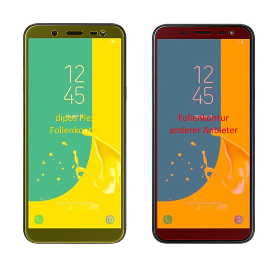 2x 3D Full Cover Schutzfolie für Samsung Galaxy J6 (2018)