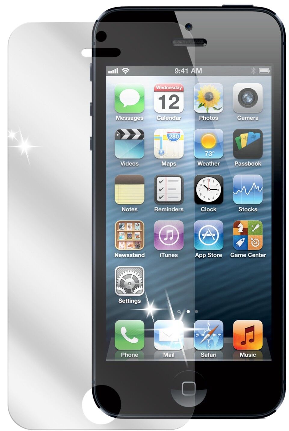 2x Schutzfolie klar für iPhone 5C Apple Display-Schutzfolie