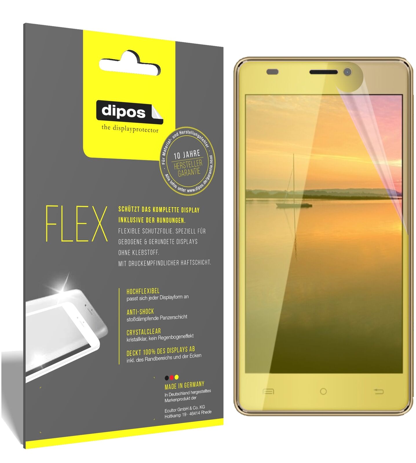 2x 3D Full Cover Schutzfolie für Cubot H3