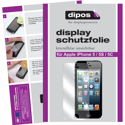 2x Schutzfolie klar für iPhone 5C Apple Display-Schutzfolie
