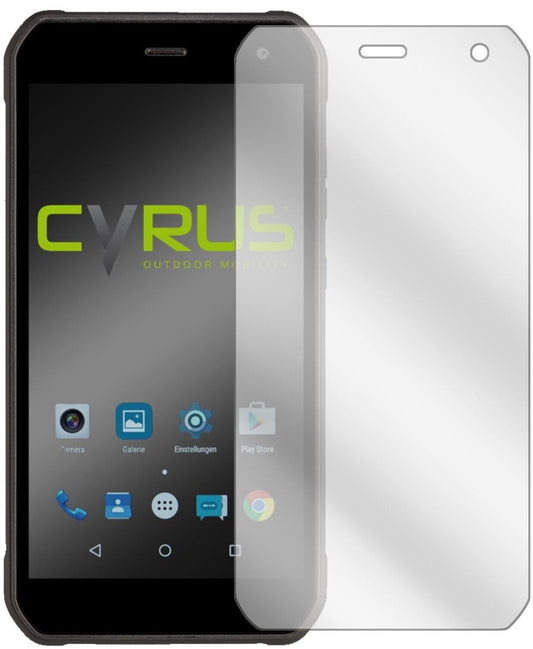 Klare Displayschutzfolie von dipos passend für Cyrus CS40, präziser Zuschnitt und blasenfrei montiert