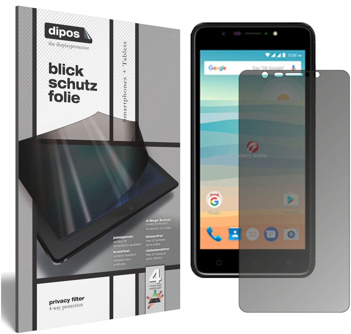 Blickschutzfolie für Cherry Mobile Flare S6 matt Schutzfolie Privacy