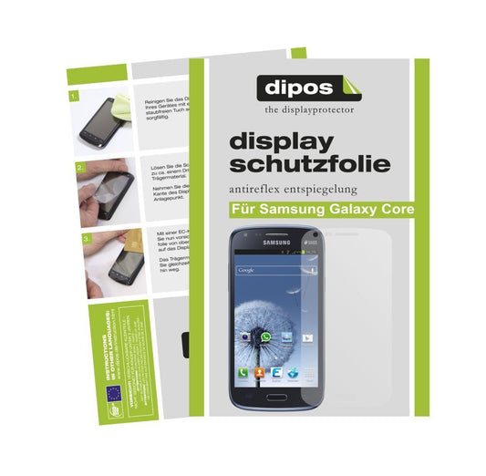 2x Schutzfolie matt für Galaxy Core Samsung Display-Schutzfolie