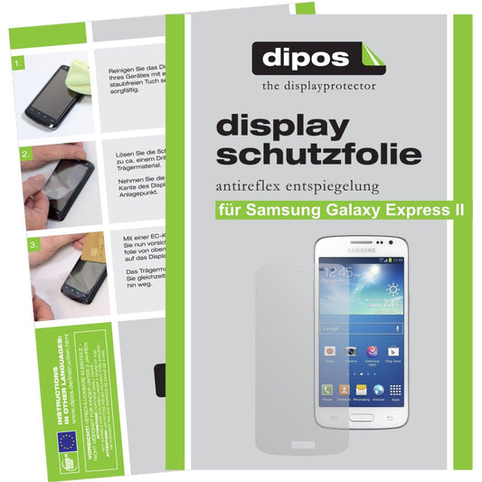 2x Schutzfolie matt für Galaxy Express 2 Samsung Display-Schutzfolie