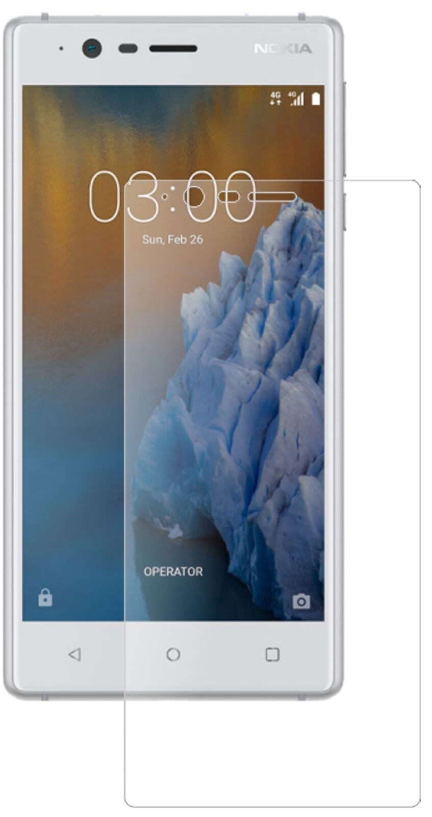 1x 9H Schutzfolie matt für Nokia 3 Panzerfolie