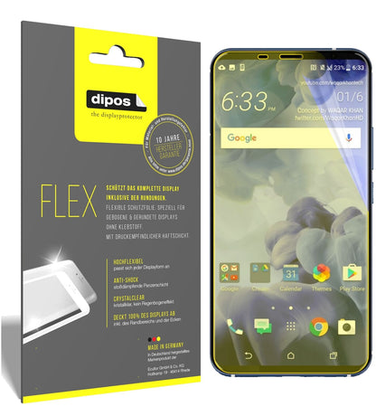 2x 3D Full Cover Schutzfolie für HTC U11 Plus