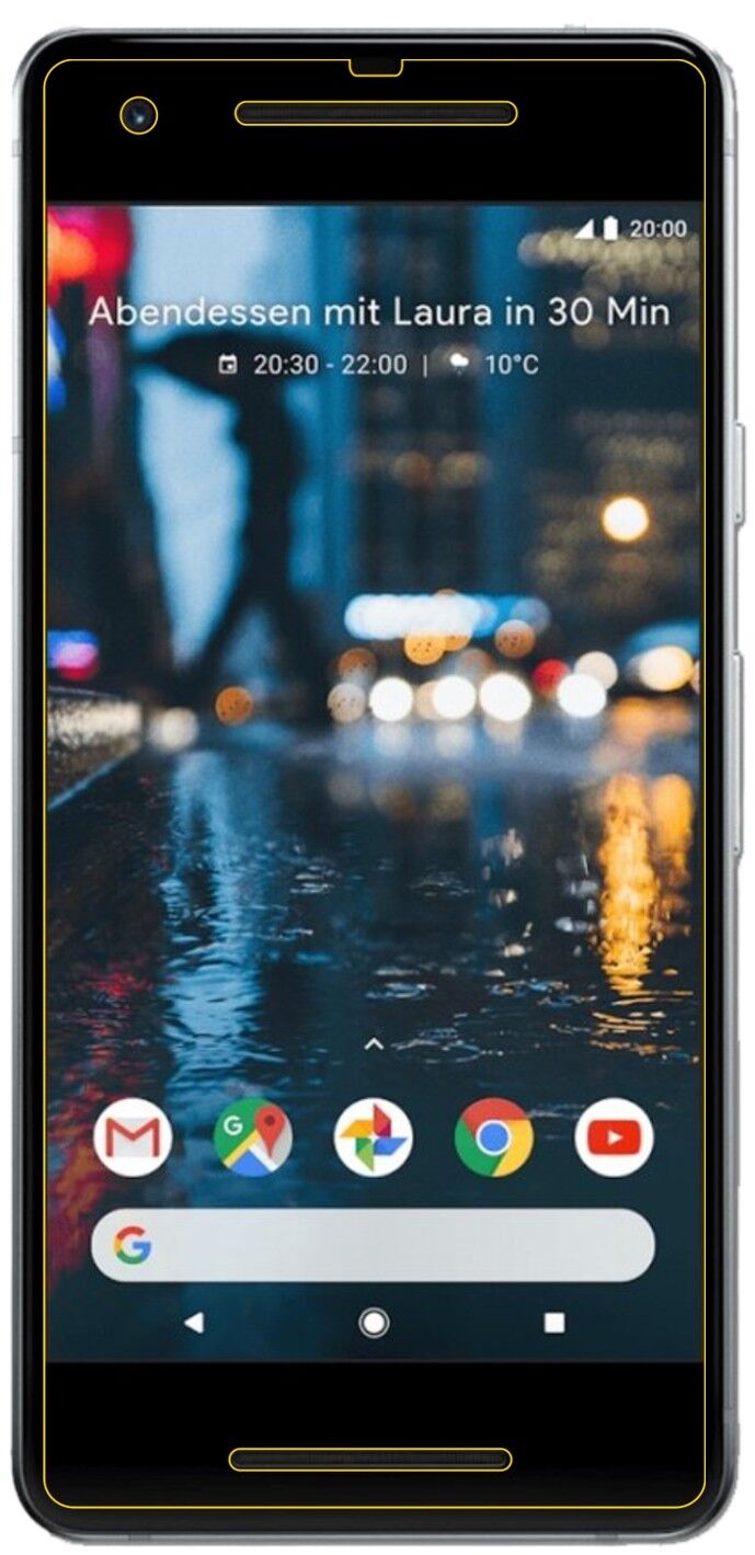 1x 9H Schutzfolie für Google Pixel 2 Panzerfolie