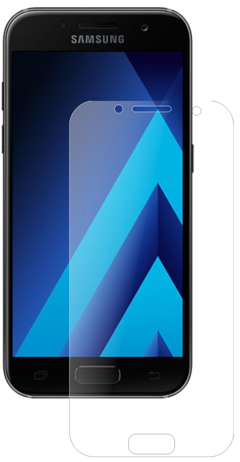 1x 9H Schutzfolie matt für Samsung Galaxy A3 (2017) Panzerfolie