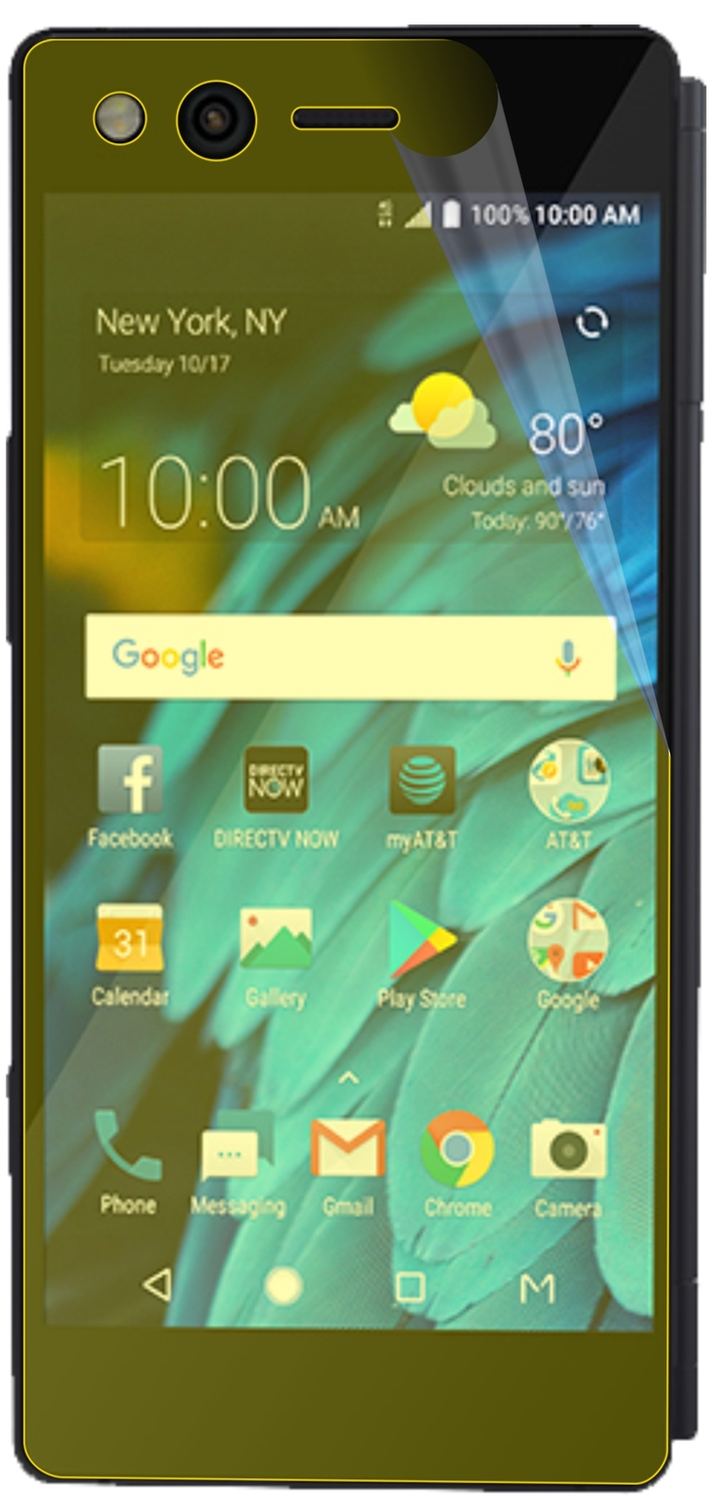 2x 3D Full Cover Schutzfolie für ZTE Axon M