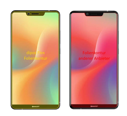 2x 3D Full Cover Schutzfolie für Sharp Aquos S3 High Edition