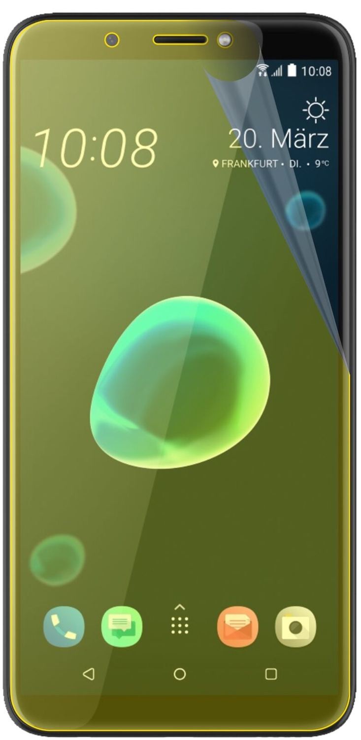 2x 3D Full Cover Schutzfolie für HTC Desire 12 Plus