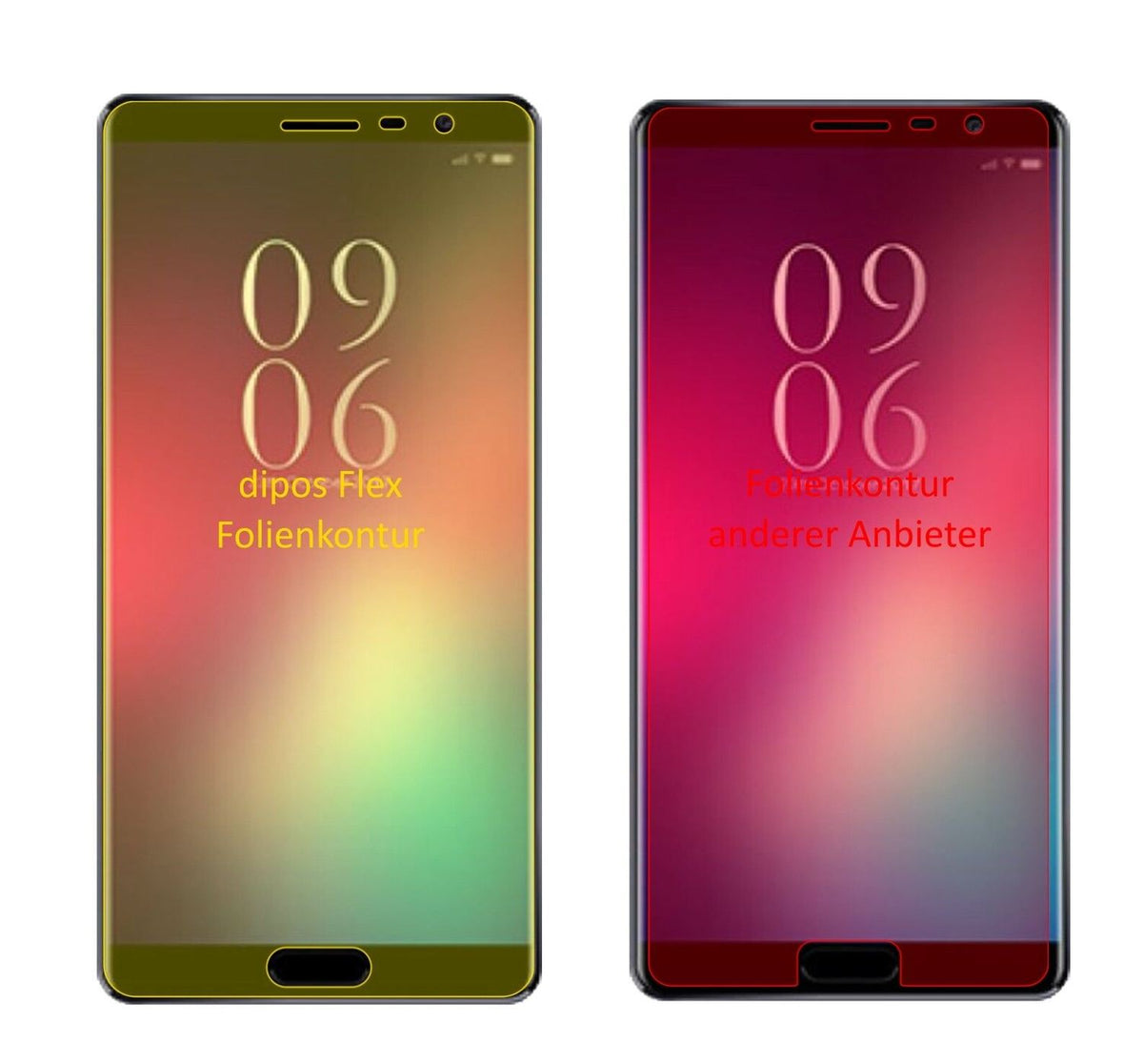2x 3D Full Cover Schutzfolie für Elephone C9