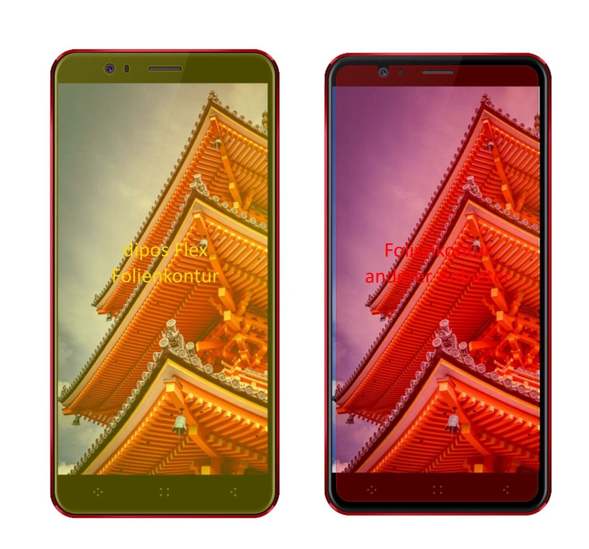 2x 3D Full Cover Schutzfolie für Elephone P8 3D