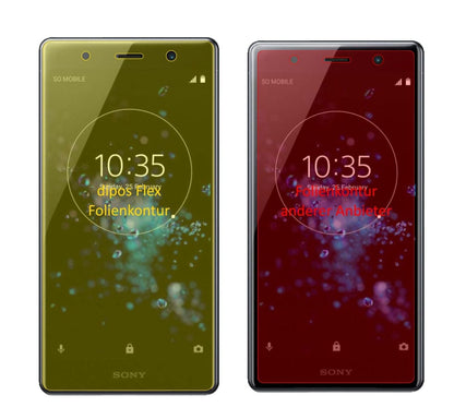 2x 3D Full Cover Schutzfolie für Sony Xperia XZ2 Premium