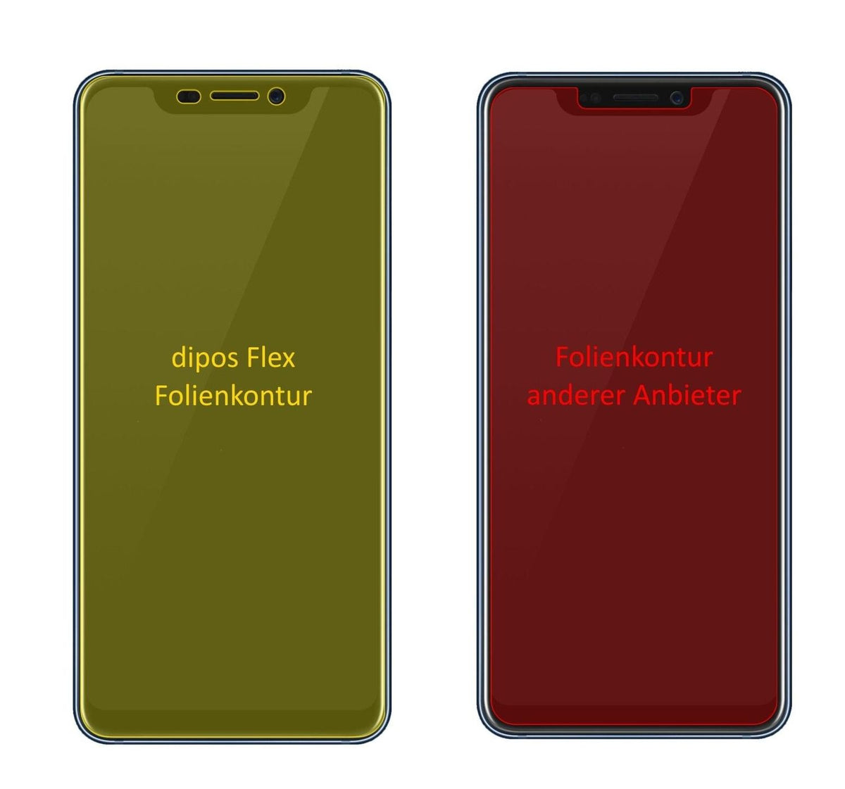 2x 3D Full Cover Schutzfolie für ZTE Axon 9 Pro
