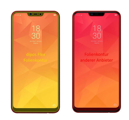 2x 3D Full Cover Schutzfolie für Oppo Realme 2