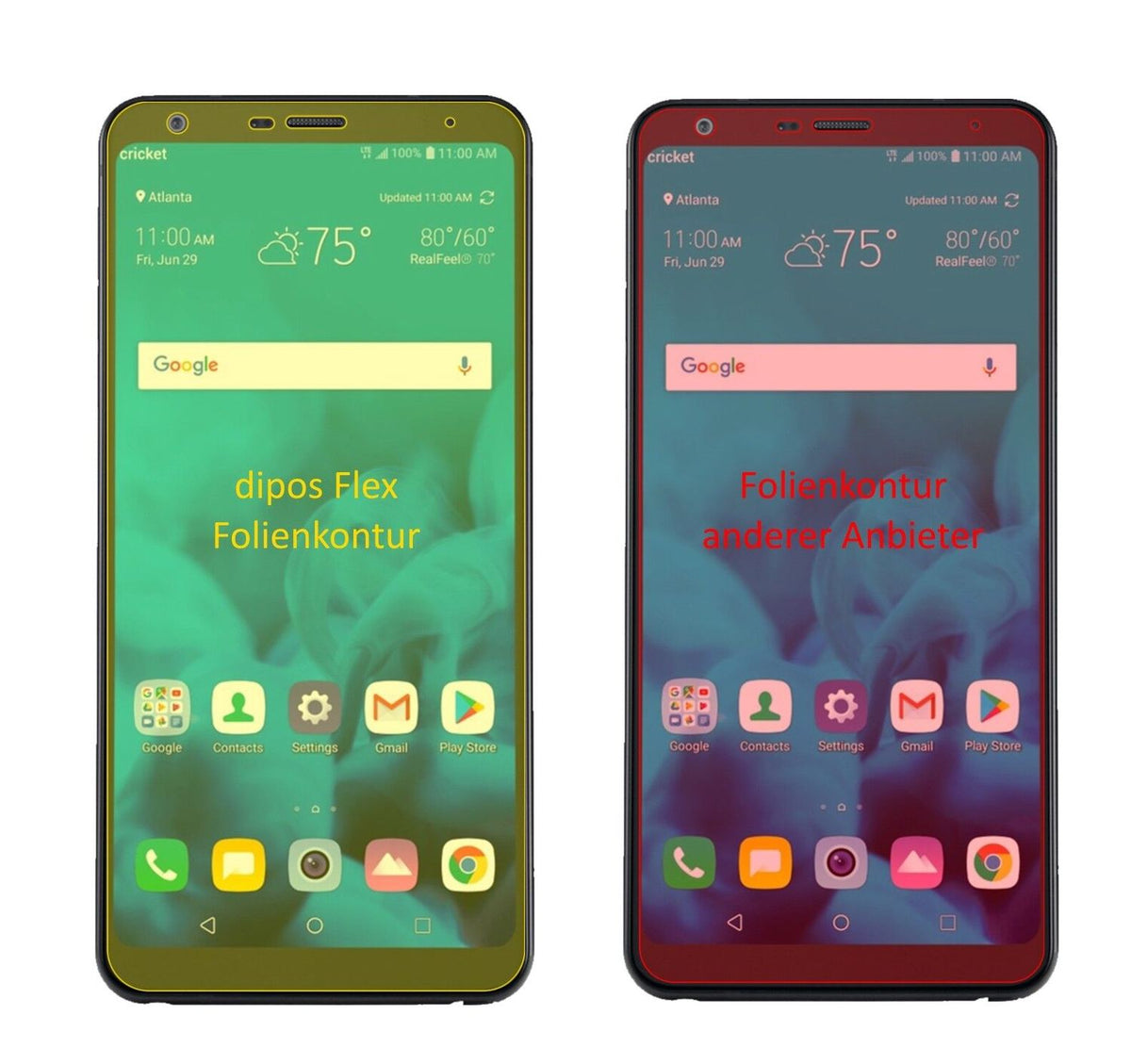 2x 3D Full Cover Schutzfolie für LG Stylo 4
