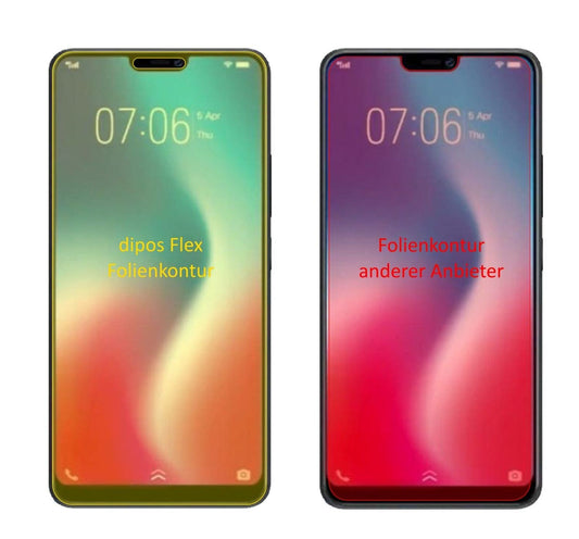 2x 3D Full Cover Schutzfolie für Vivo Y85