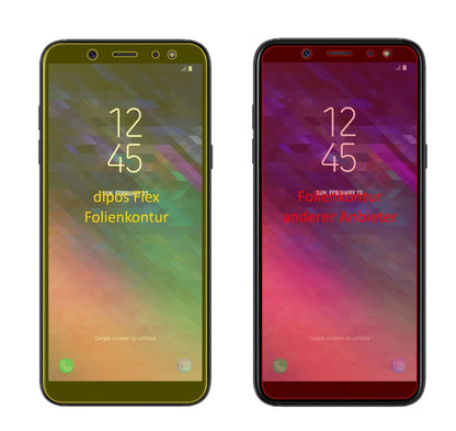 2x 3D Full Cover Schutzfolie für Samsung Galaxy A6 (2018)