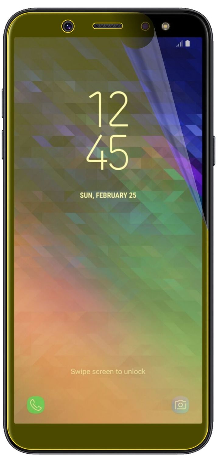 2x 3D Full Cover Schutzfolie für Samsung Galaxy A6 (2018)