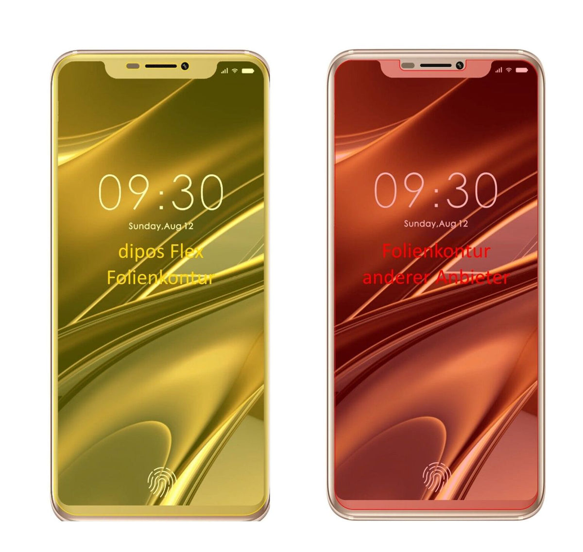 2x 3D Full Cover Schutzfolie für Doogee V