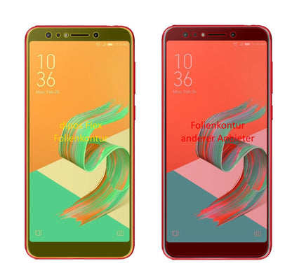 2x 3D Full Cover Schutzfolie für Asus Zenfone 5 Lite (ZC600KL)