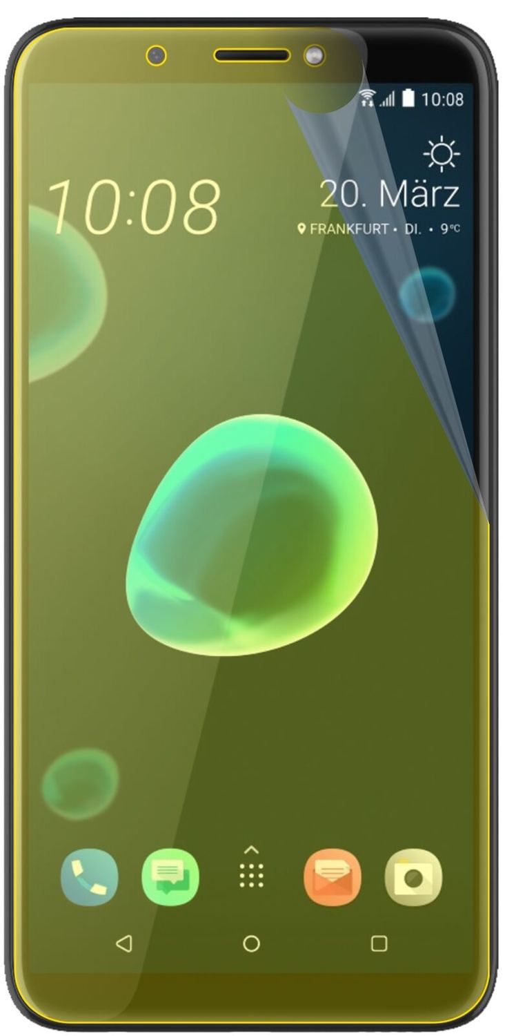 2x 3D Full Cover Schutzfolie für HTC Desire 12