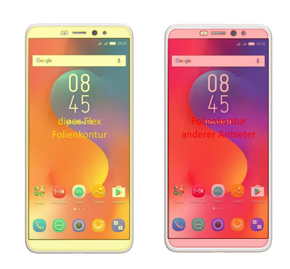 2x 3D Full Cover Schutzfolie für Infinix Hot S3