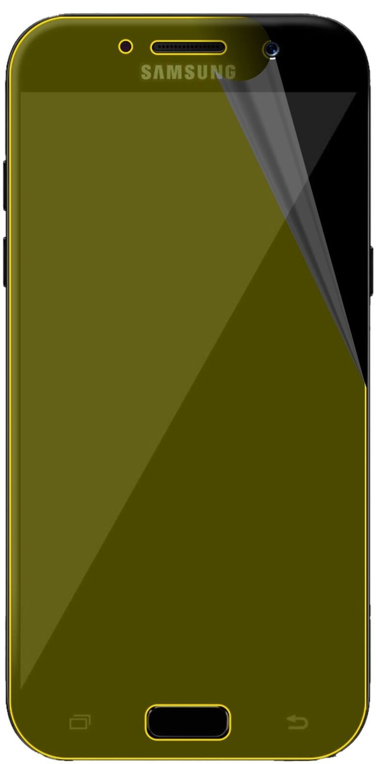 2x 3D Full Cover Schutzfolie für Samsung Galaxy A3 (2017)