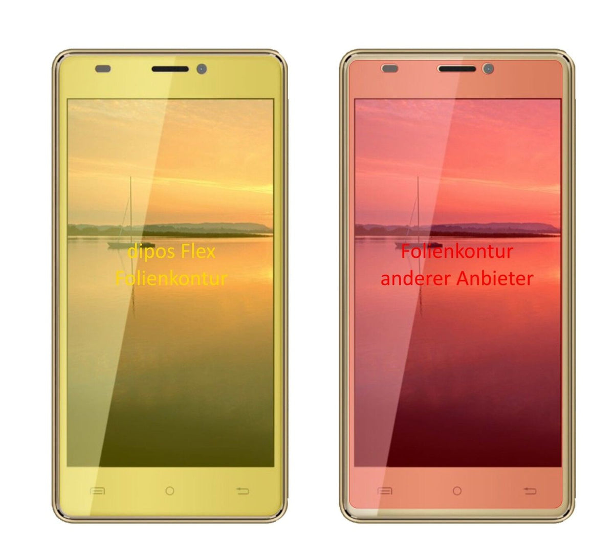 2x 3D Full Cover Schutzfolie für Cubot H3