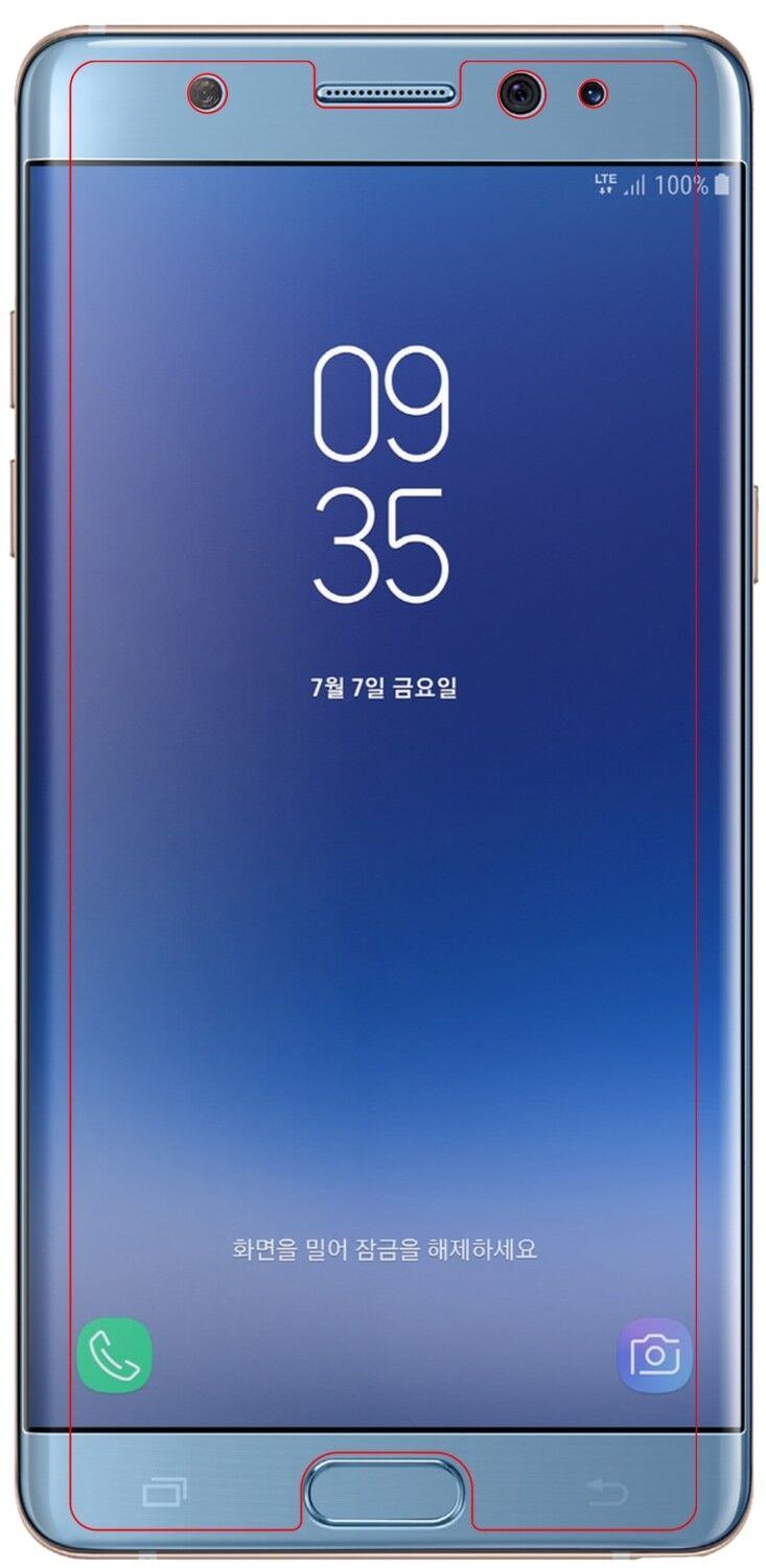 1x 9H Schutzfolie matt für Samsung Galaxy Note FE Panzerfolie