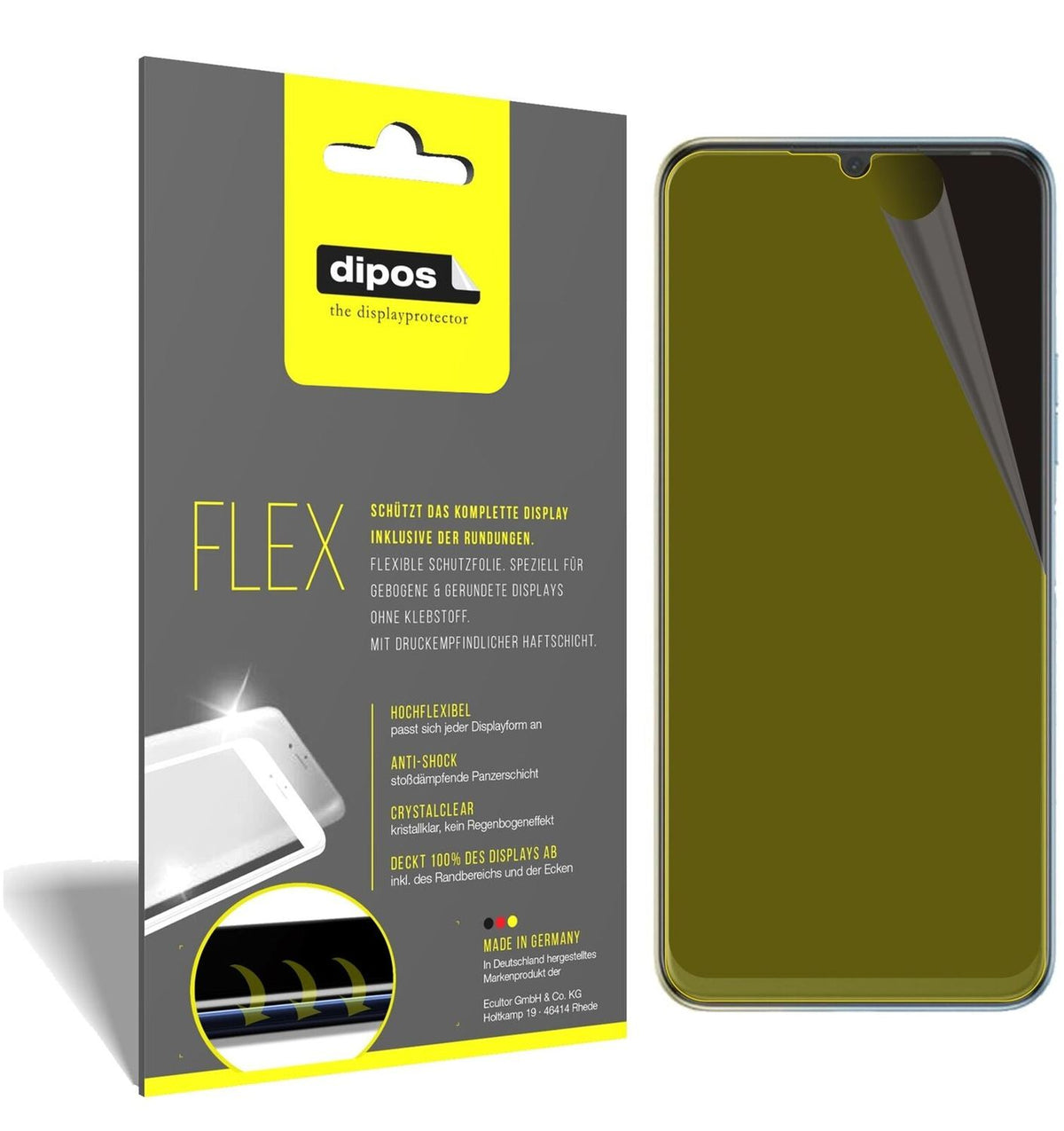 2x 3D Full Cover Schutzfolie für Tecno Spark 8P