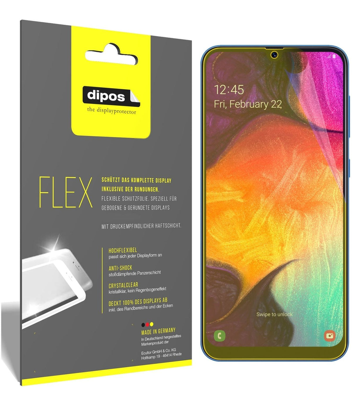 2x 3D Full Cover Schutzfolie für Samsung Galaxy A50s