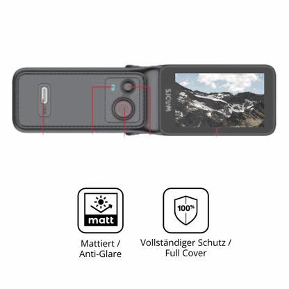 Flexible TPU-Folie passend zugeschnitten für SJCAM C400, vollständige Abdeckung