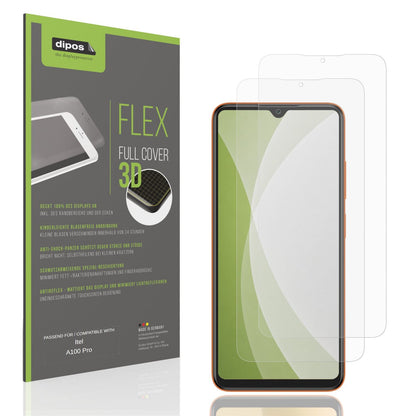 Matte Displayschutzfolie von dipos passend für Itel A100 Pro, 100% Displayabdeckung und blasenfreie Montage