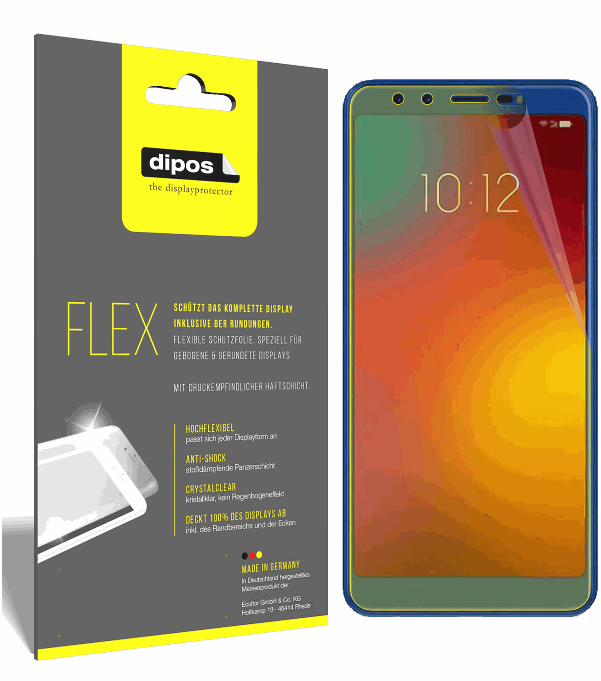 3x 3D Full Cover Schutzfolie für Lenovo K9