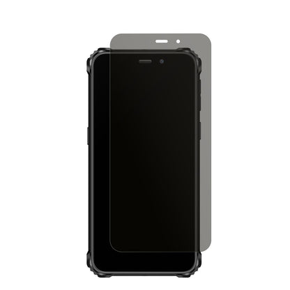 OukitelWP32 Pro mit aufgebrachtem dipos Displayschutz, der seitliche Einblicke blockiert