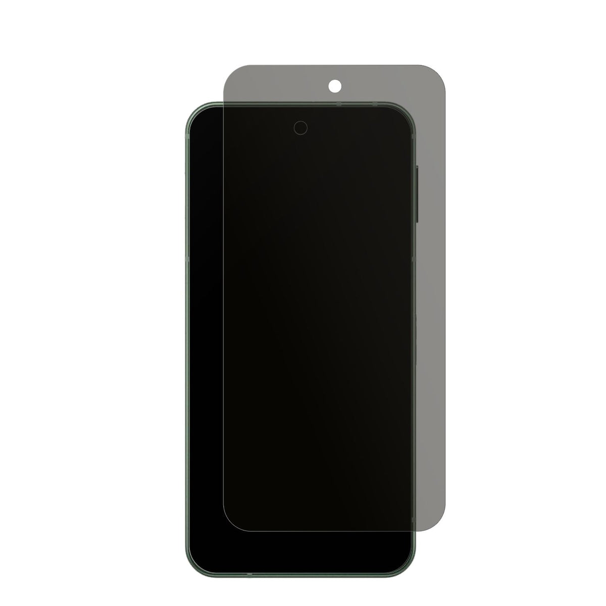 SharpAquos Sense 9 mit aufgebrachtem dipos Displayschutz, der seitliche Einblicke blockiert