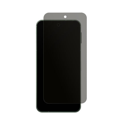 SharpAquos Sense 9 mit aufgebrachtem dipos Displayschutz, der seitliche Einblicke blockiert