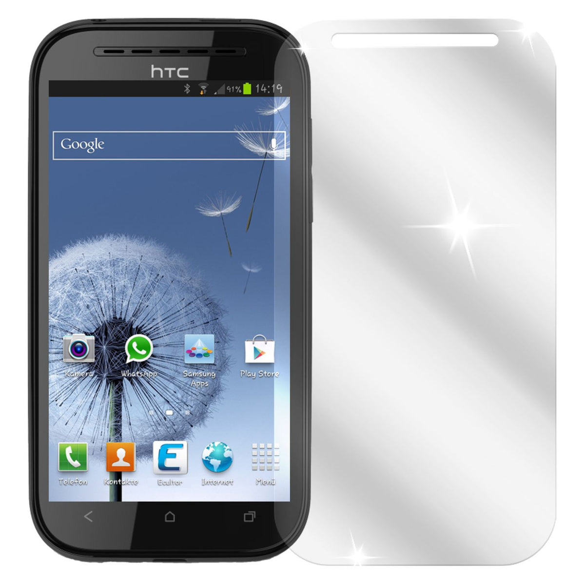 6x Schutzfolie klar für Desire SV HTC Display-Schutzfolie
