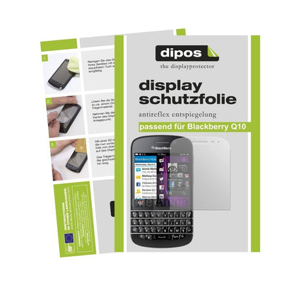 2x Schutzfolie matt für Q10 Blackberry Display-Schutzfolie
