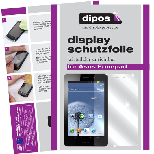 2x Schutzfolie klar für Fonepad Asus Display-Schutzfolie