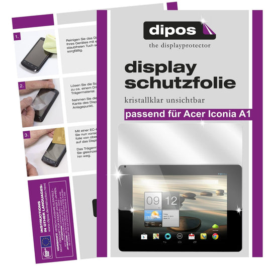 2x Schutzfolie klar für Iconia A1 Acer Display-Schutzfolie