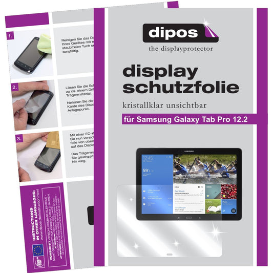 2x Schutzfolie klar für Galaxy Tab Pro 12.2 Samsung Display-Schutzfolie