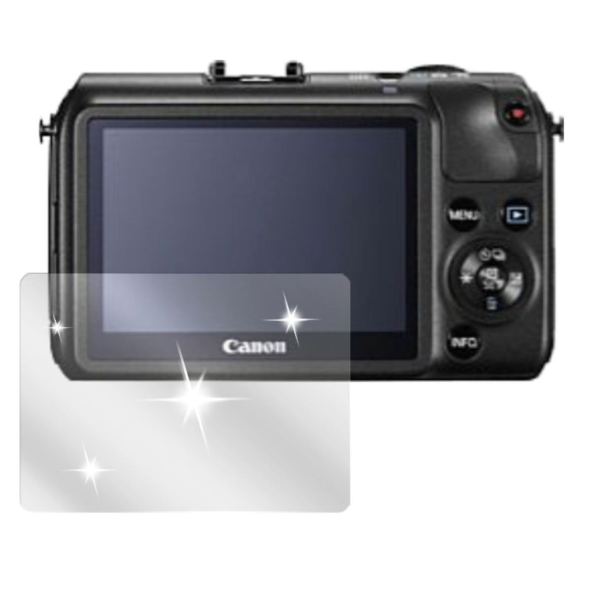6x Schutzfolie klar für EOS M Canon Display-Schutzfolie