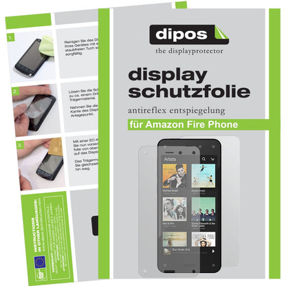 6x Schutzfolie matt für Fire Phone Amazon Display-Schutzfolie (3x Vorderseite + 3x Rückseite)