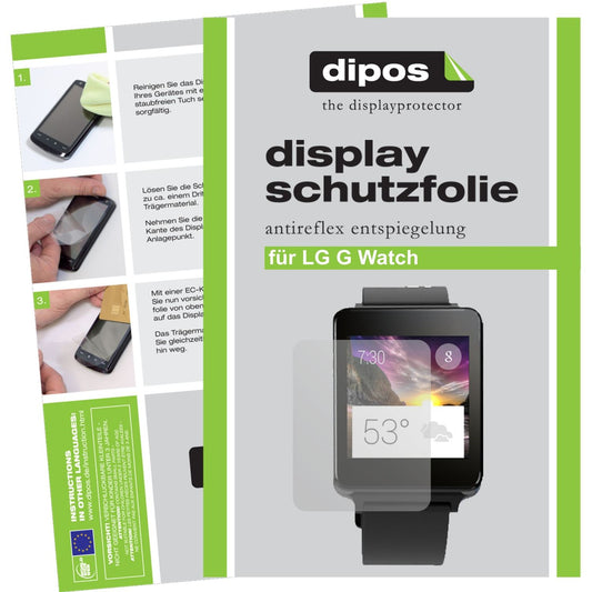 6x Schutzfolie matt für G Watch LG Display-Schutzfolie