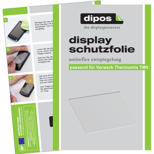 2x Schutzfolie matt für Thermomix TM5 (Modell 2014) Vorwerk Display-Schutzfolie