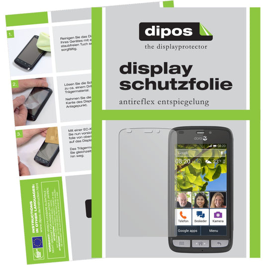 Matte Displayschutzfolie von dipos passend für Liberto 820 Mini Doro, präziser Zuschnitt und blasenfrei montiert